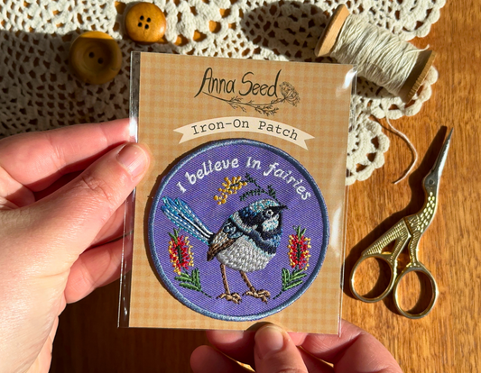Iron-On Patch - Fairy Wren
