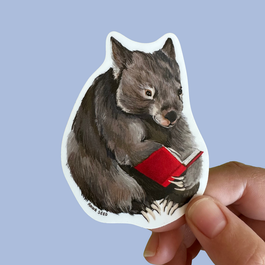 Sticker - Reading Wombat
