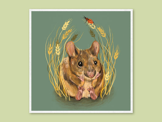 Anna Seed Art | Art Print - Field Mouse - Cute illustration, wall art