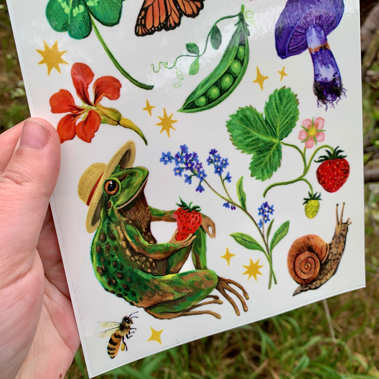 Anna Seed Art | Temporary Tattoos - A5 Sheet DIY Cut-Out - Cute whimsical tattoo art