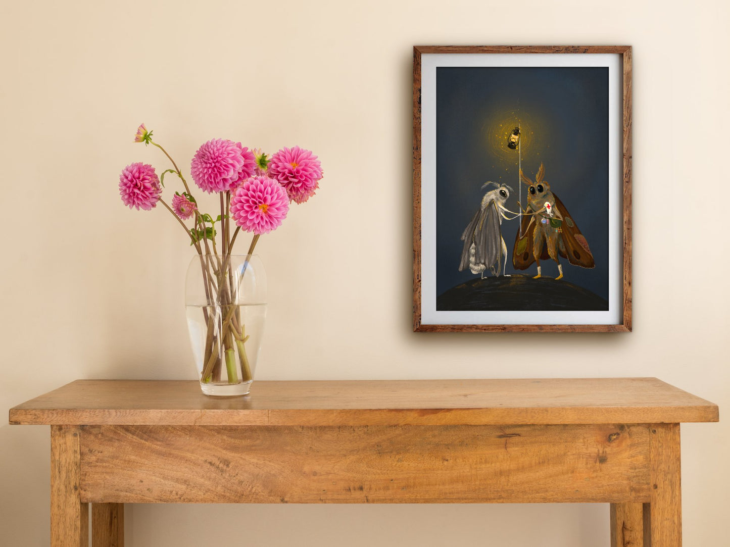 Anna Seed Art | Art Print - Mender of Wings - Quirky illustration, wall art