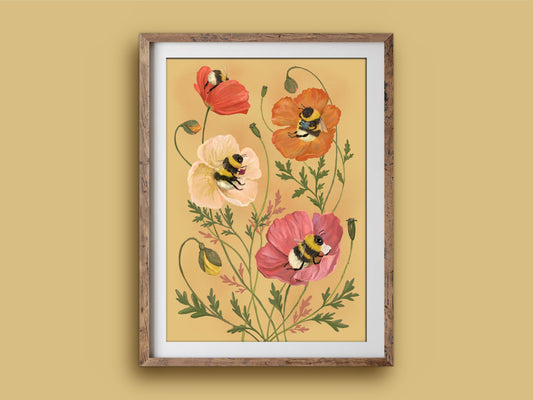 Art Print - Bumblebee Bibliophiles