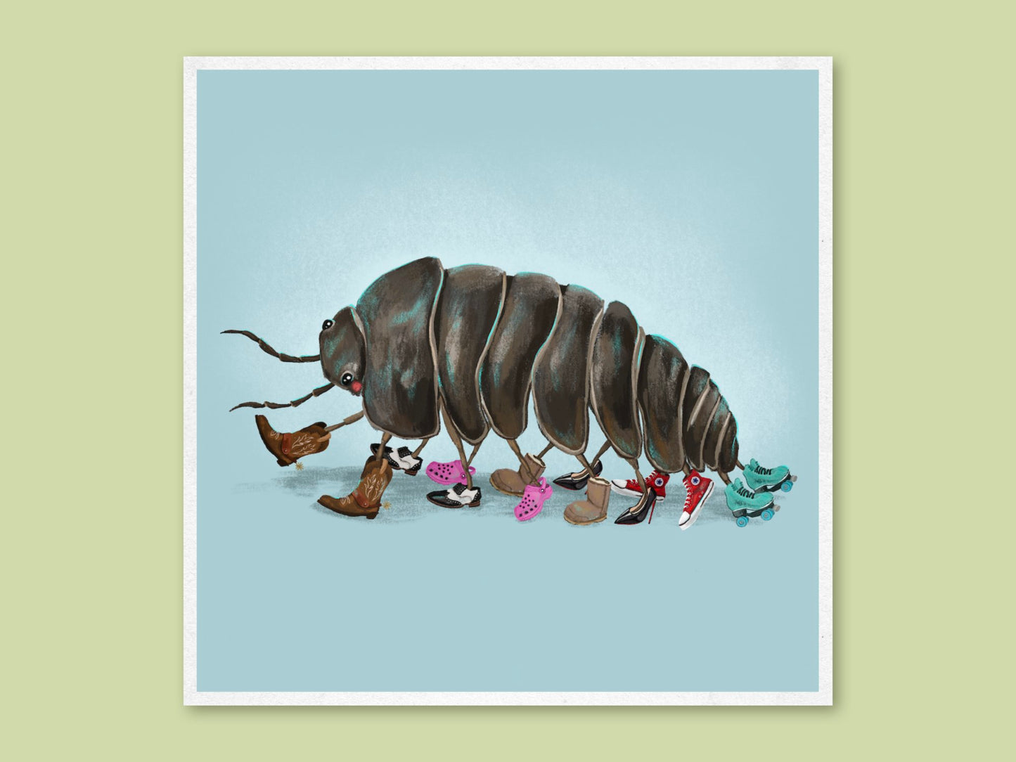 Anna Seed Art | Art Print - Roland's Dream - Cute, funny wall art