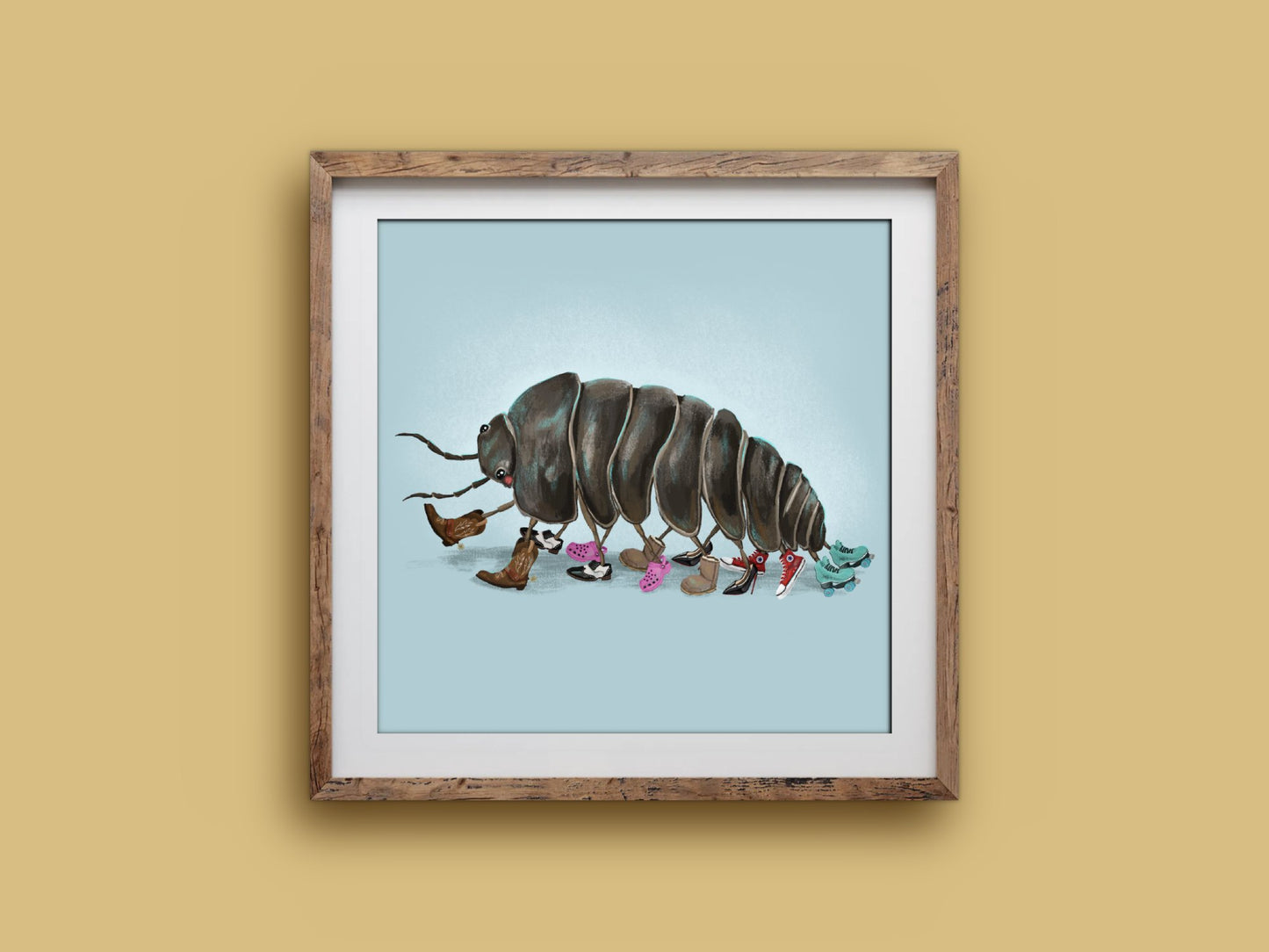 Anna Seed Art | Art Print - Roland's Dream - Cute, funny wall art