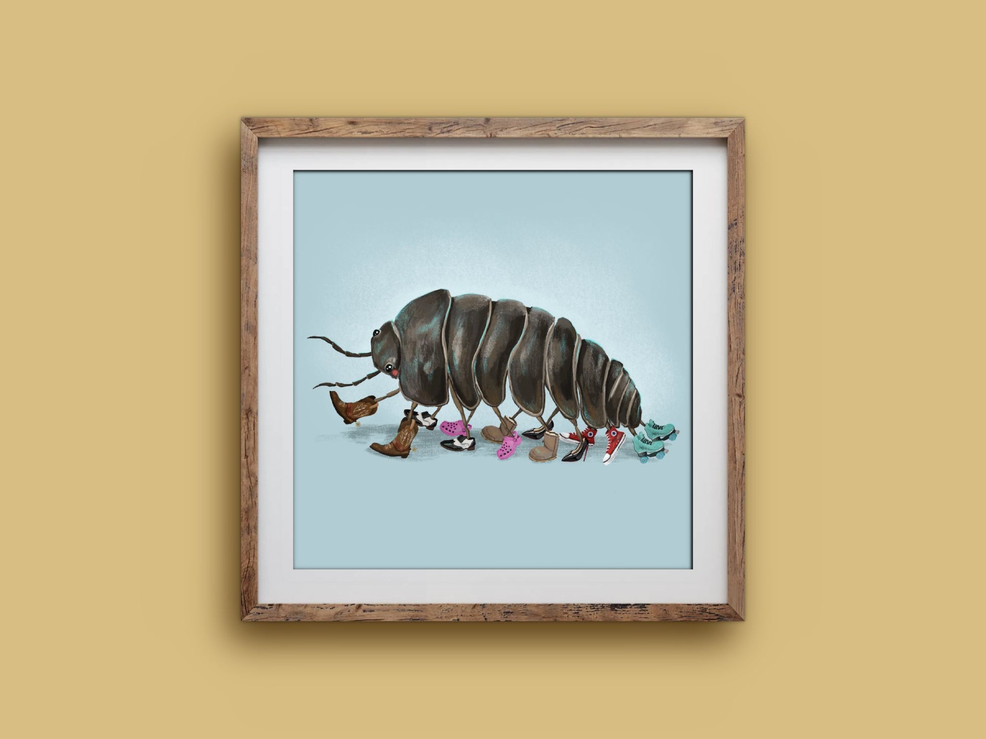 Anna Seed Art | Art Print - Roland's Dream - Cute, funny wall art
