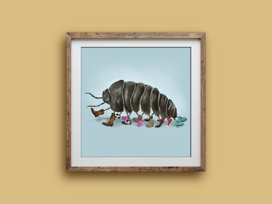 Anna Seed Art | Art Print - Roland's Dream - Cute, funny wall art