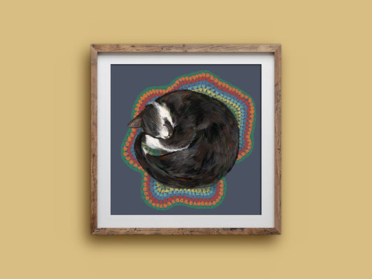 Anna Seed Art | Art Print - Schnoozle - Cute illustration, wall art