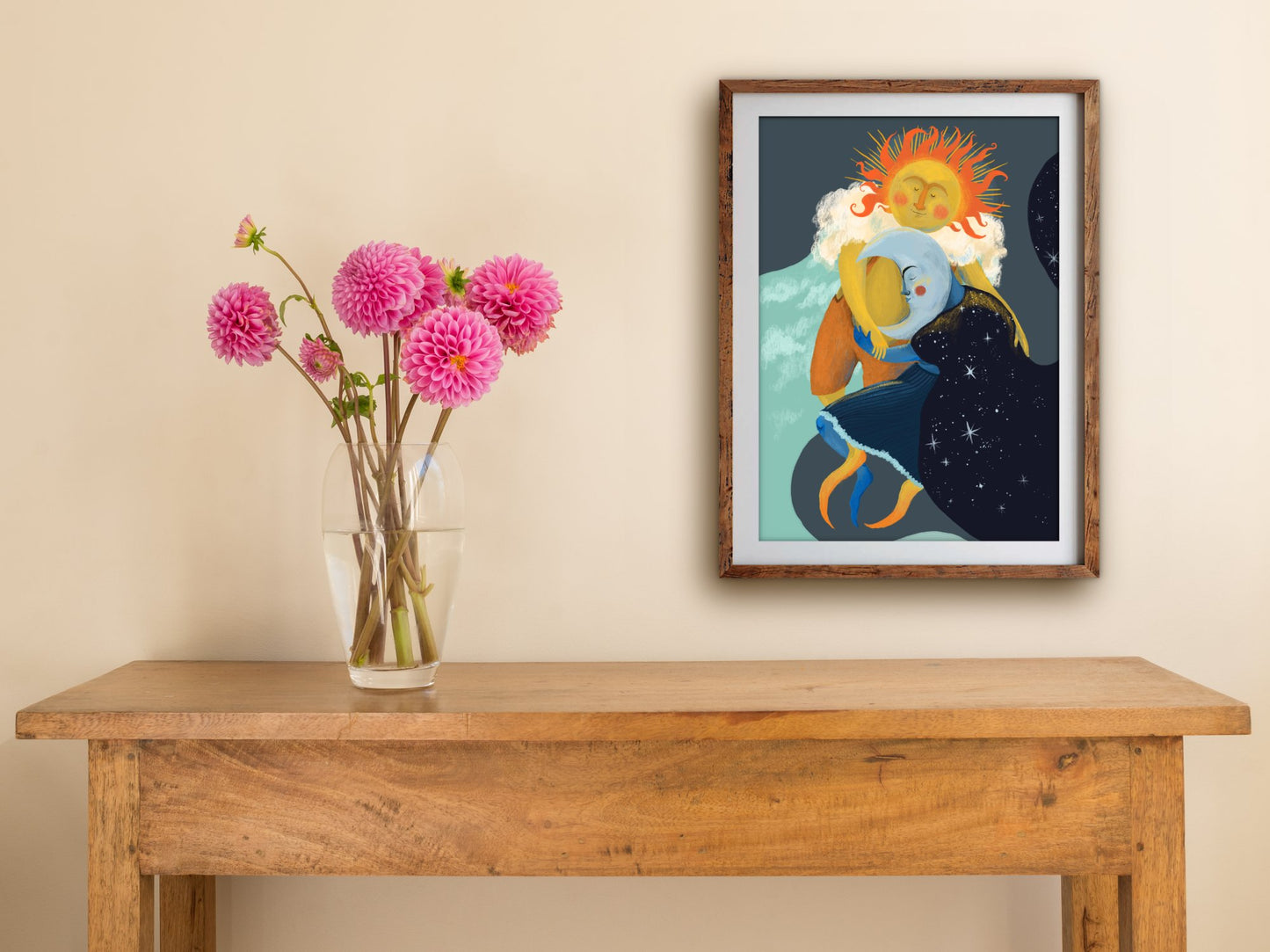 Anna Seed Art | Art Print - Twilight Embrace - Fantasy illustration, wall art