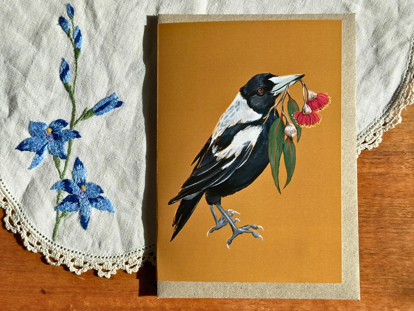 Greeting Card - Magpie