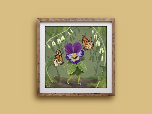 Art Print - Pretty Miss Pansy