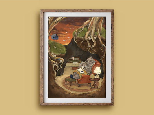 Art Print - Wombat Burrow