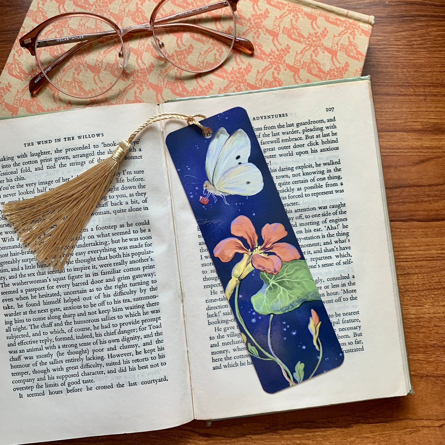 Anna Seed Art | Bookmark - Cabbage Moth - Cute illustration
