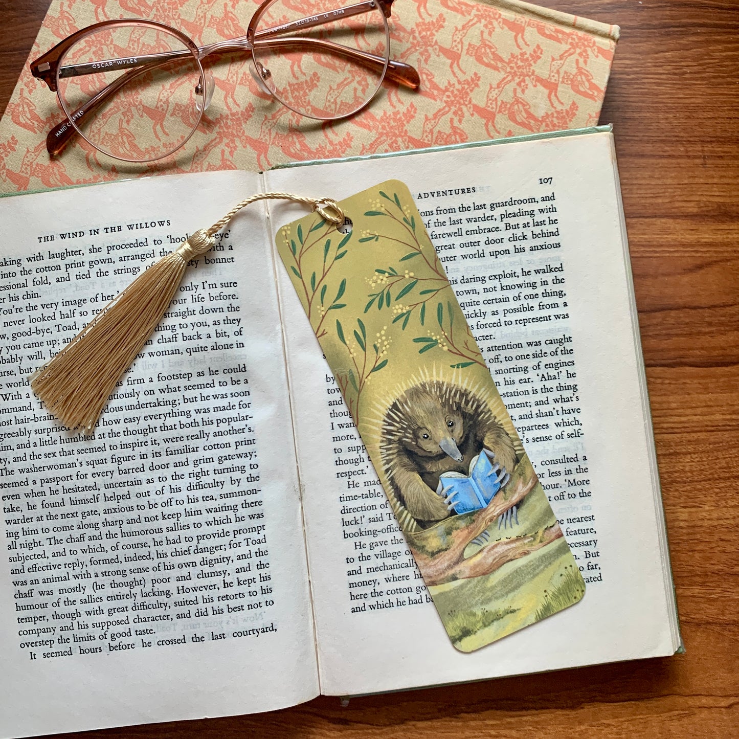 Anna Seed Art | Bookmark - Echidna - Cute illustration