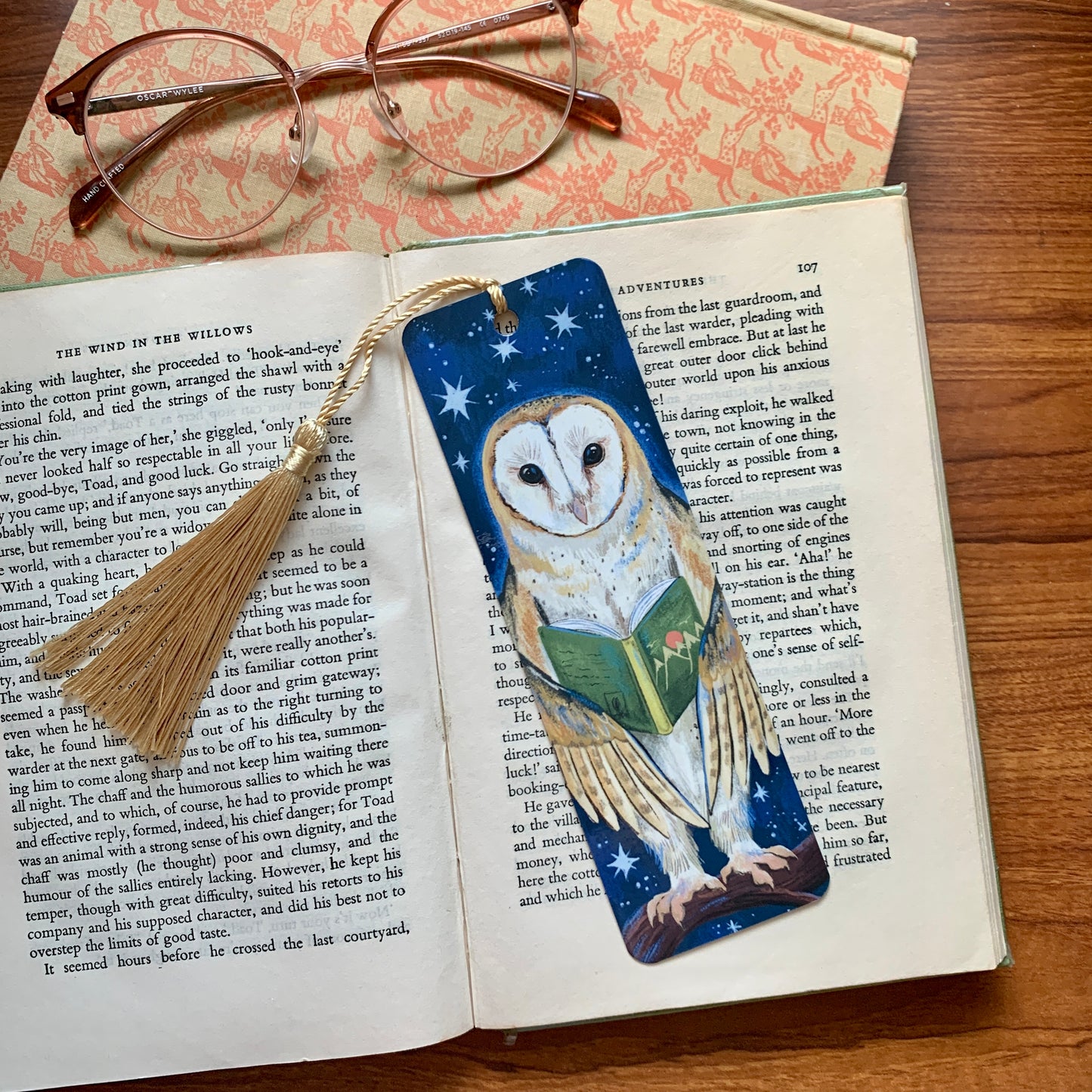 Anna Seed Art | Bookmark - Barn Owl - Fantasy illustration