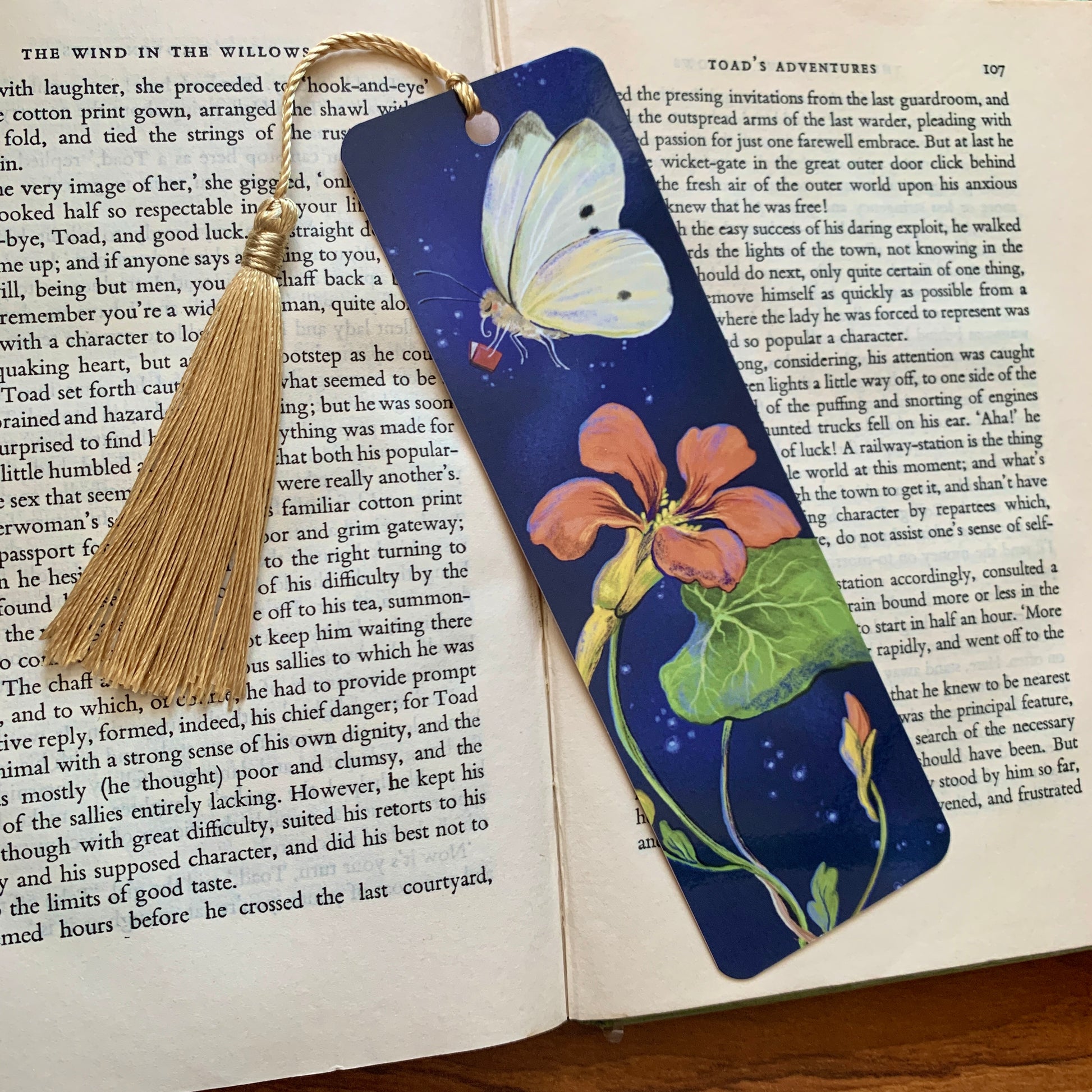 Anna Seed Art | Bookmark - Cabbage Moth - Cute illustration