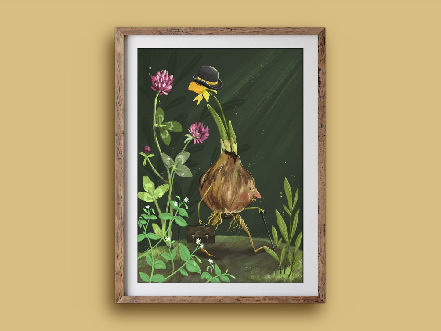 Anna Seed Art | Art Print - Dapper Daffodil - Fantasy botanical illustration, wall art
