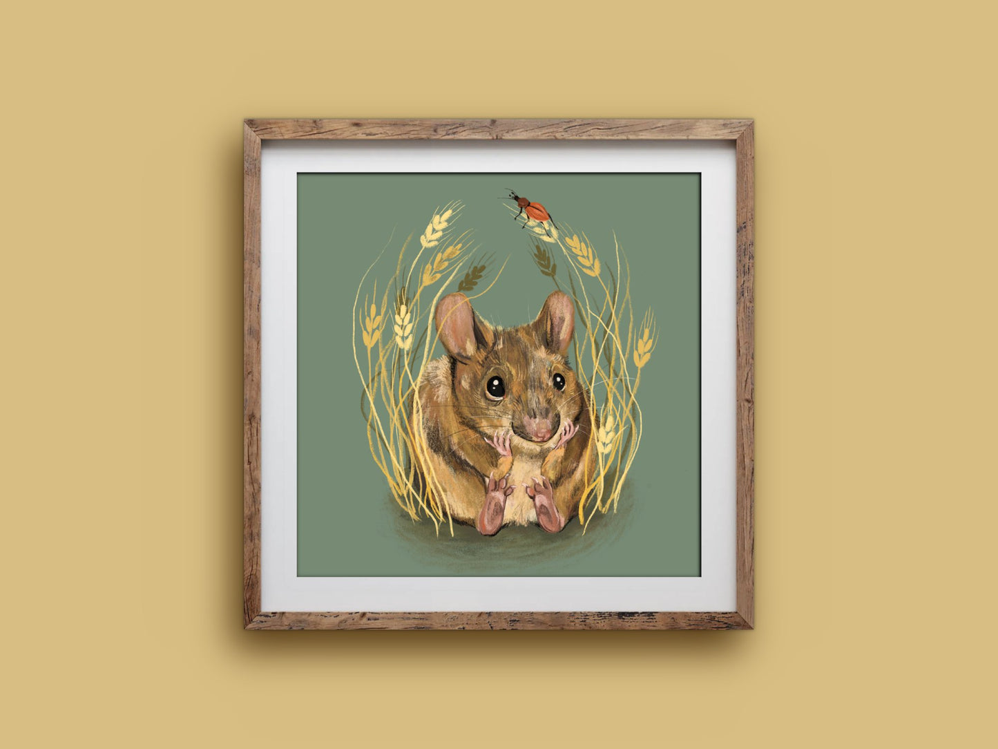 Anna Seed Art | Art Print - Field Mouse - Cute illustration, wall art