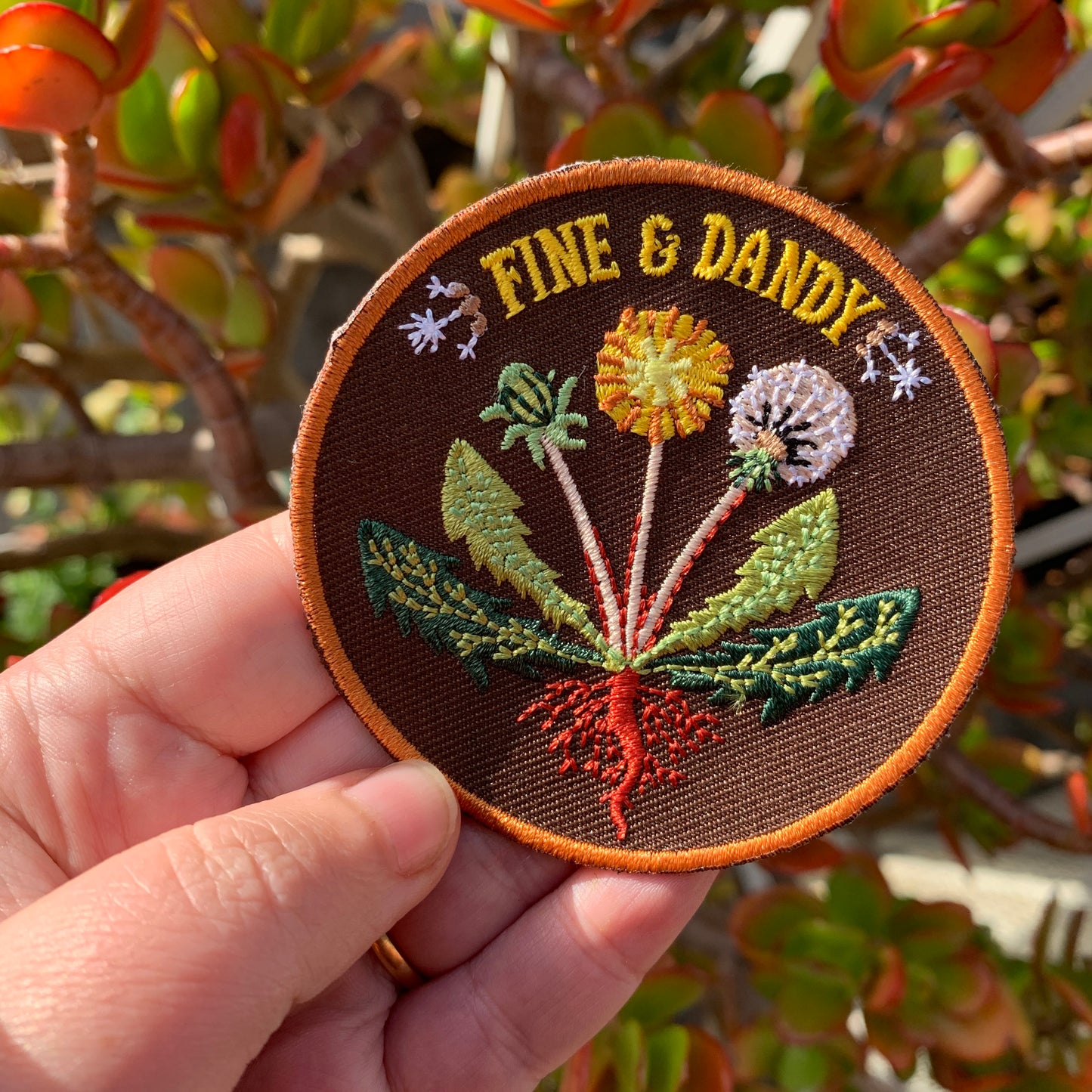 Iron-On Patch - Fine & Dandy - Cute fabric patch