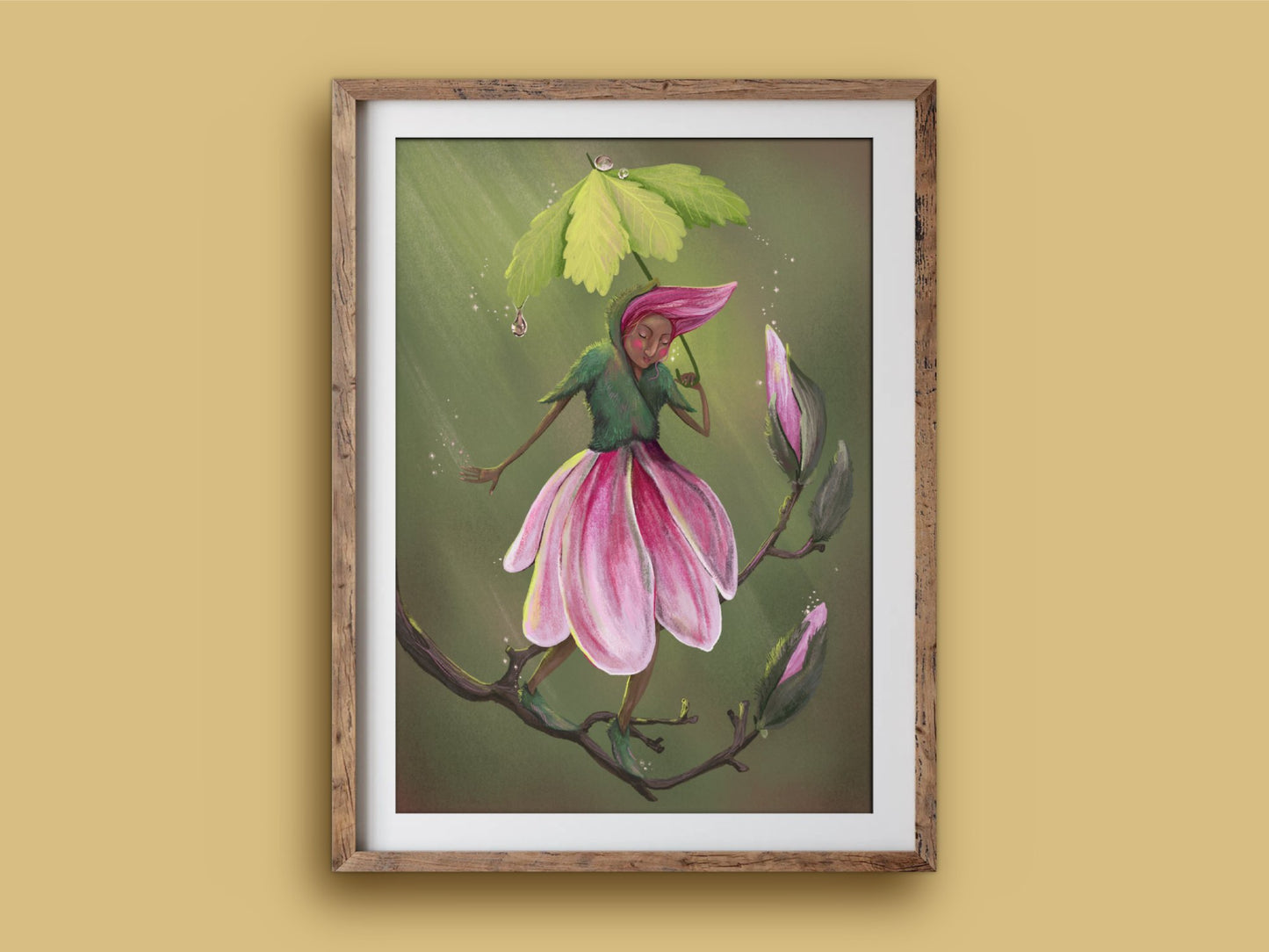 Anna Seed Art | Art Print - Lady Magnolia - Beautiful illustration, wall art