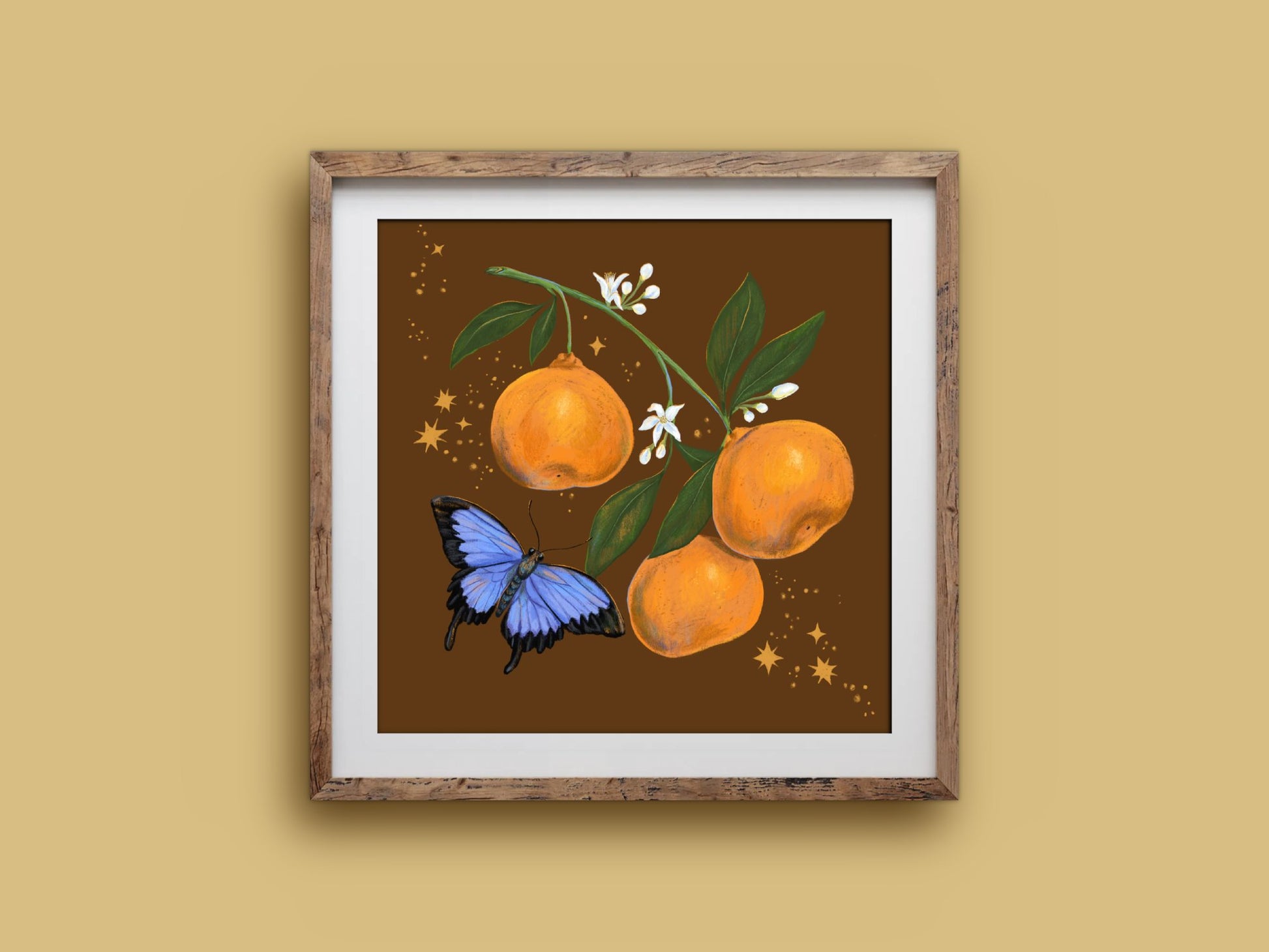 Anna Seed Art | Art Print - Mandarins - Beautiful botanical wall art