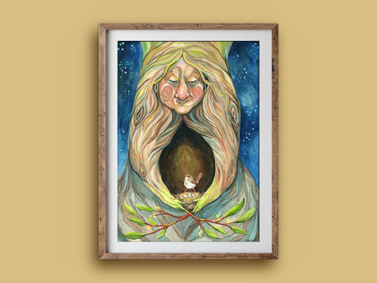 Anna Seed Art | Art Print - Mother Nature - Whimsical illustration, wall art