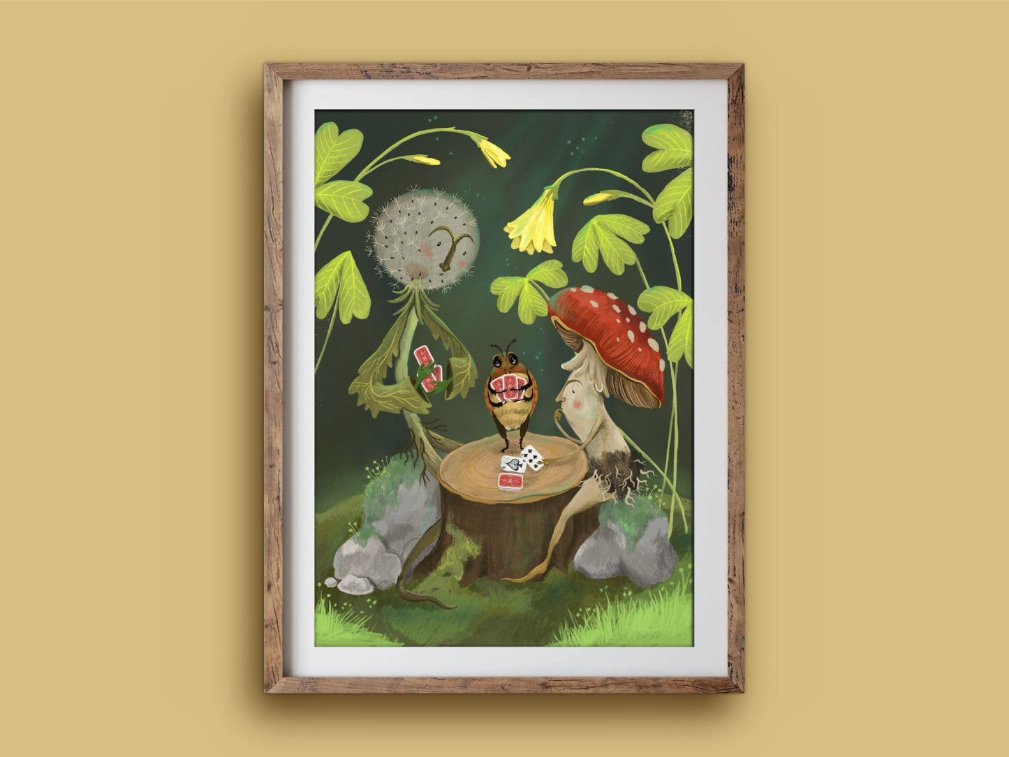 Anna Seed Art | Art Print - Playing Cards - Whimsical illustration, wall art