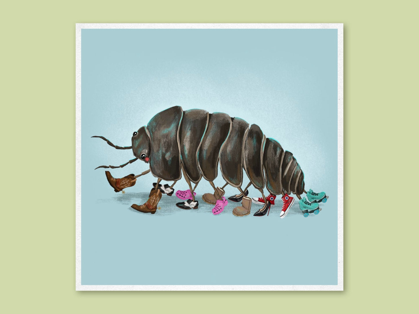 Anna Seed Art | Art Print - Roland's Dream - Cute, funny wall art