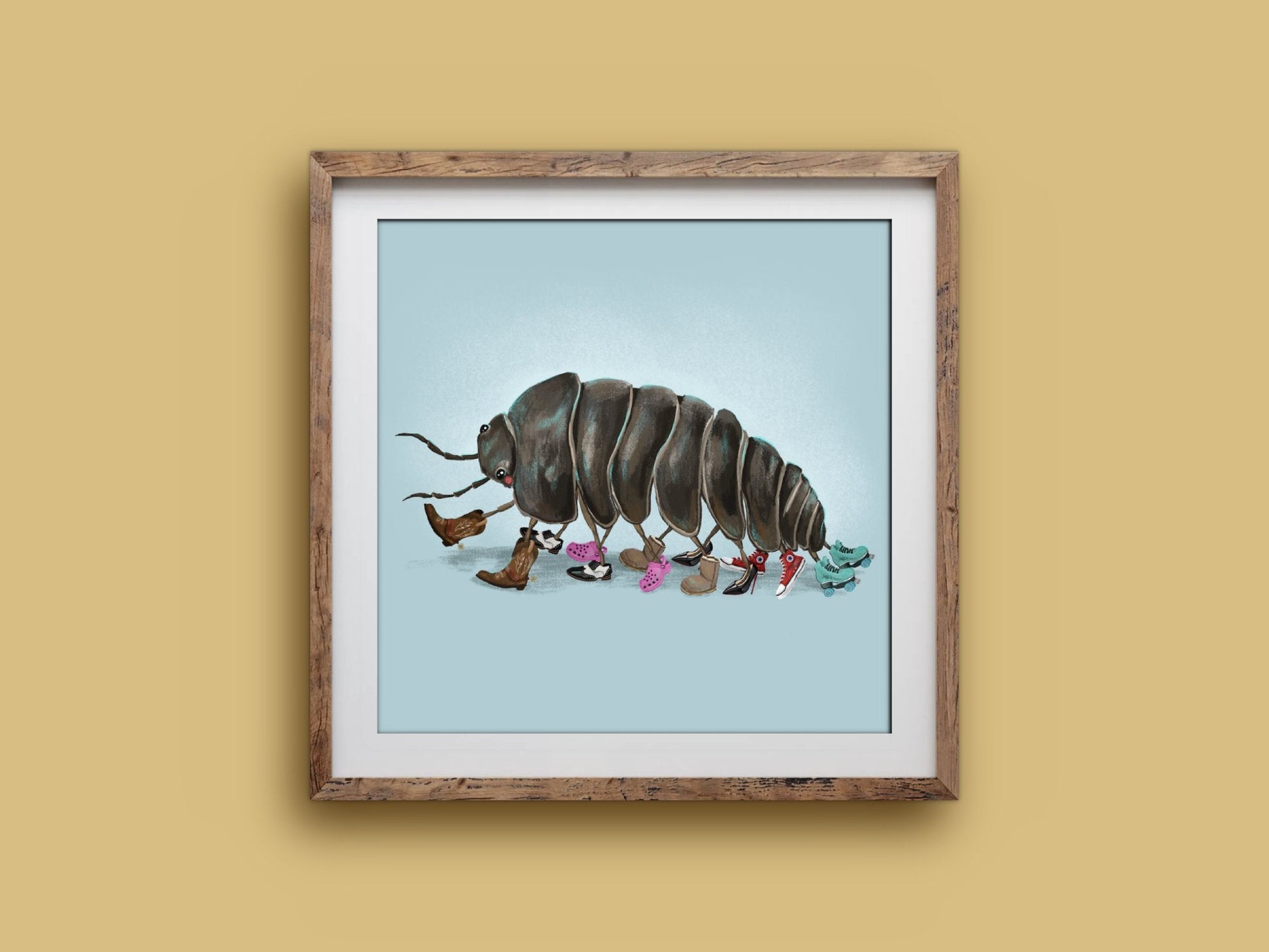 Anna Seed Art | Art Print - Roland's Dream - Cute, funny wall art