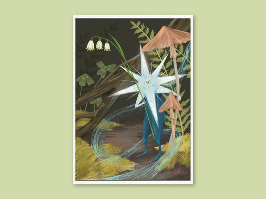 Anna Seed Art | Art Print - Star Sprite - Beautiful fantasy illustration, wall art
