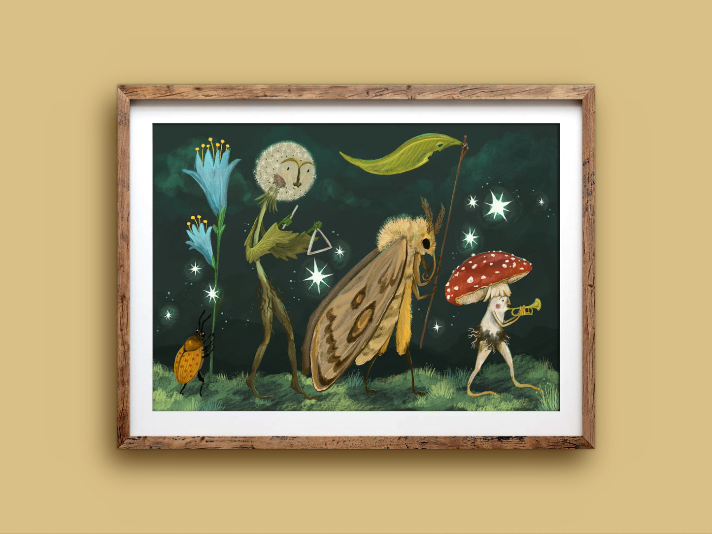 Anna Seed Art | Art Print - Starlight Parade - Whimsical illustration, wall art
