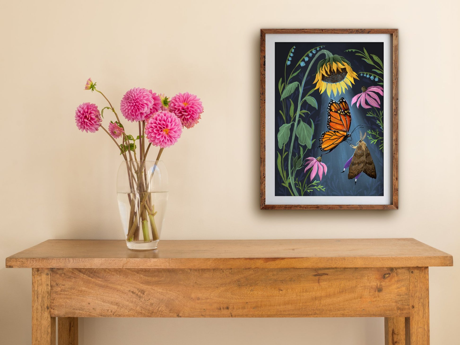 Anna Seed Art | Art Print - Sunflower Dancers - Whimsical illustration, wall art