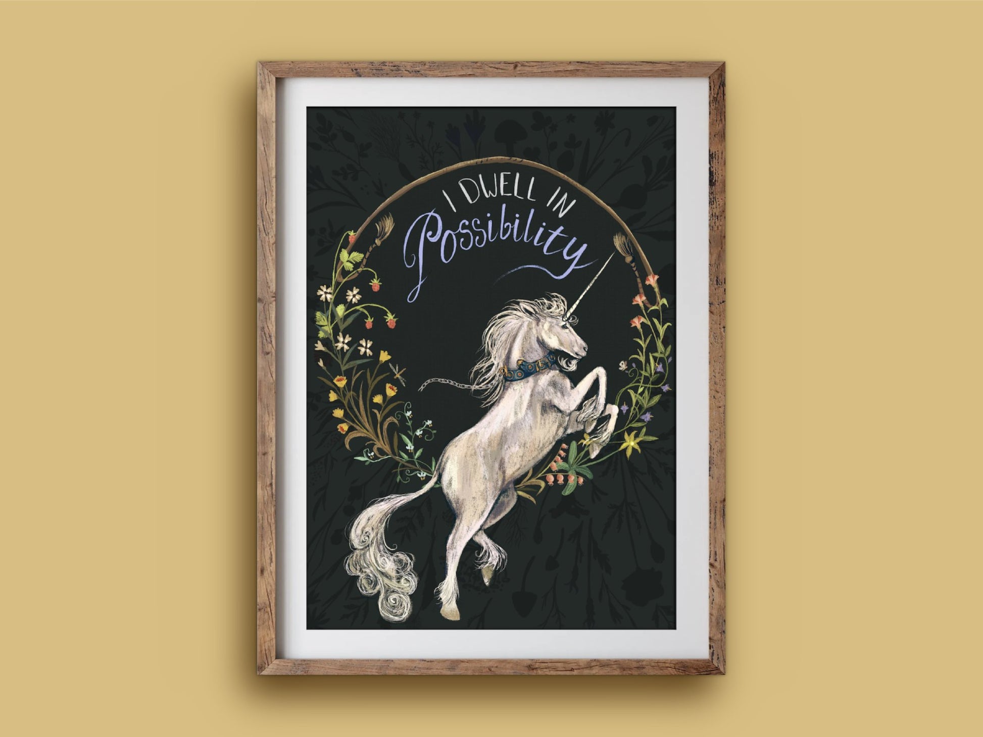 Anna Seed Art | Art Print - Unicorn - Beautiful fantasy illustration, wall art