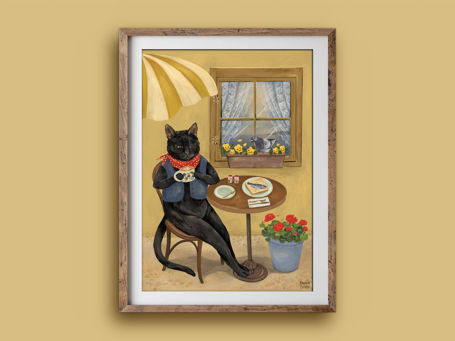 Art Print - Cat Café