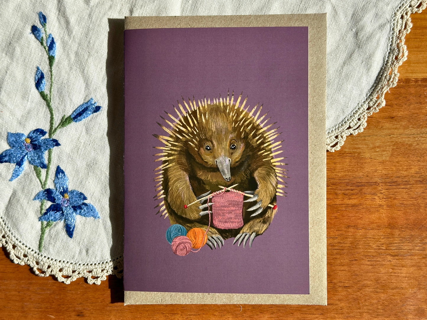 Greeting Card - Echidna
