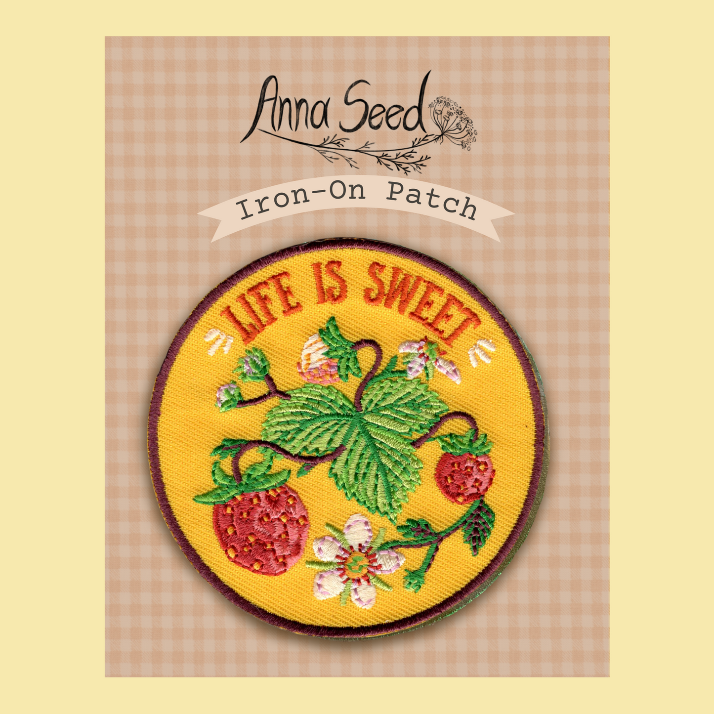 Iron-On Patch - Life Is Sweet