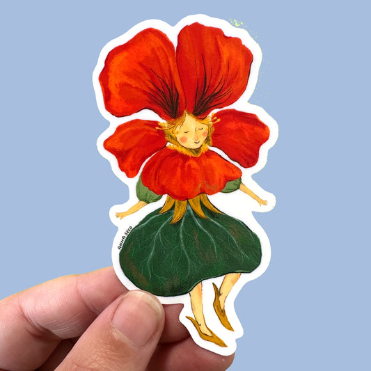 Sticker - Nasturtium Lady