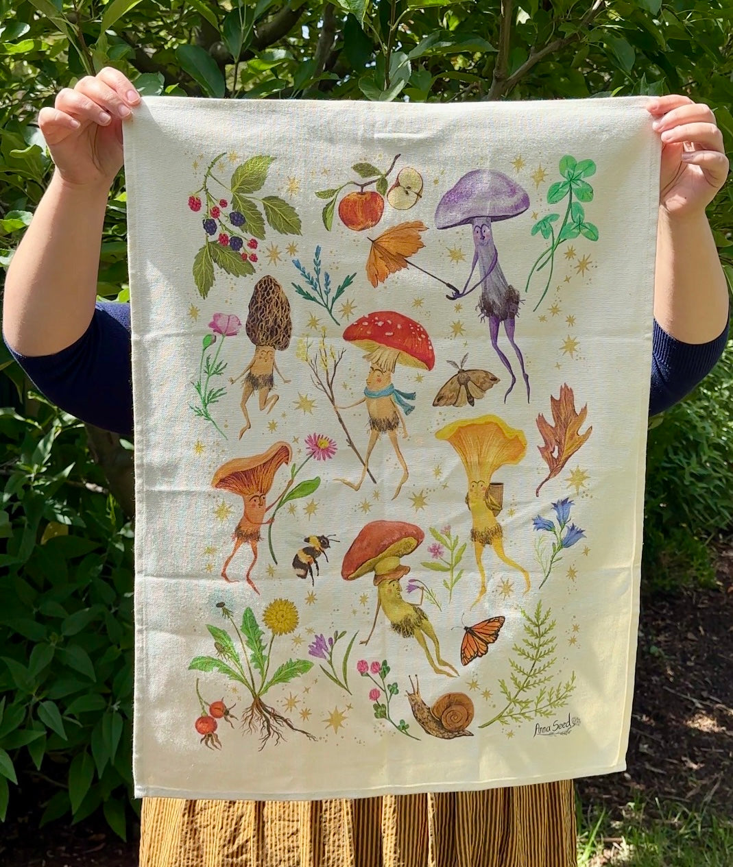 PRESALE - Mushroom Tea Towel (Cotton)