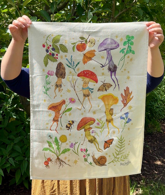 Mushroom Tea Towel (Cotton)