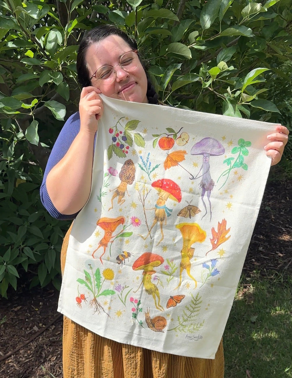 PRESALE - Mushroom Tea Towel (Cotton)