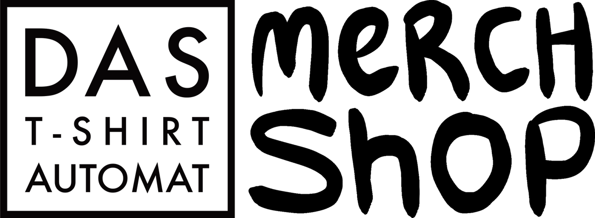 Das T-Shirt Automat logo in bold black block lettering inside a square outline