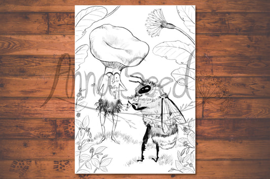 Anna Seed Art | Printable Colouring Page - Nectar Milkshakes (DIGITAL DOWNLOAD)