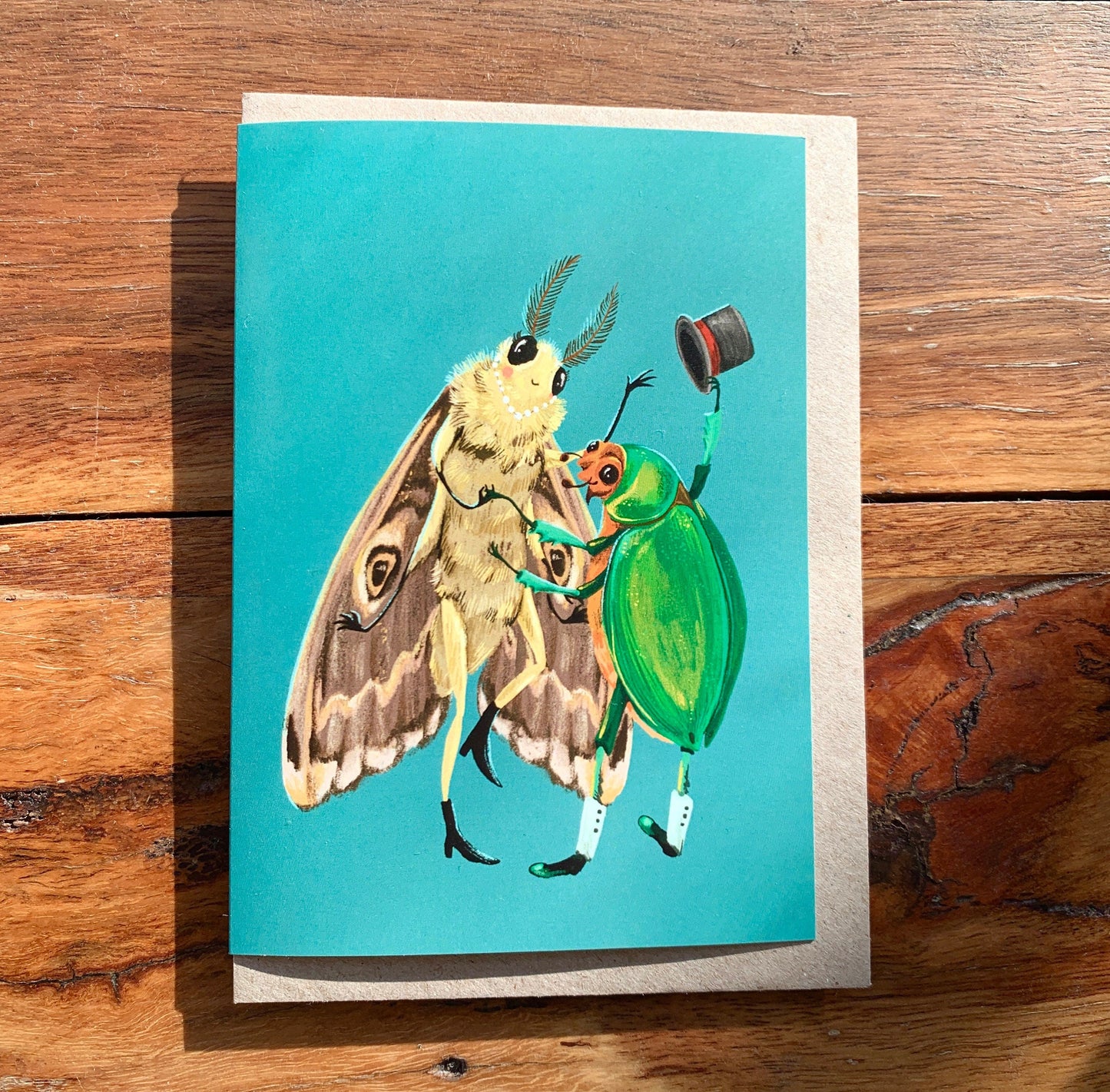 Anna Seed Art | Greeting Card - Fancy Dancing. Cute illustration