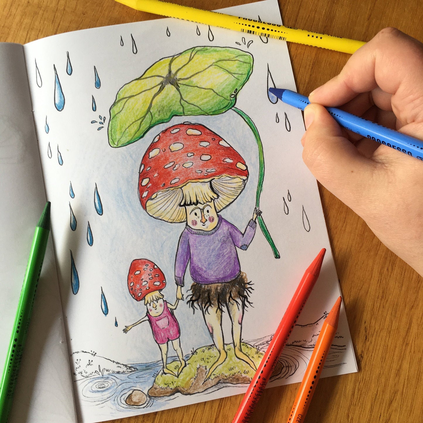 Anna Seed Art | Colouring Book - Mushrooms